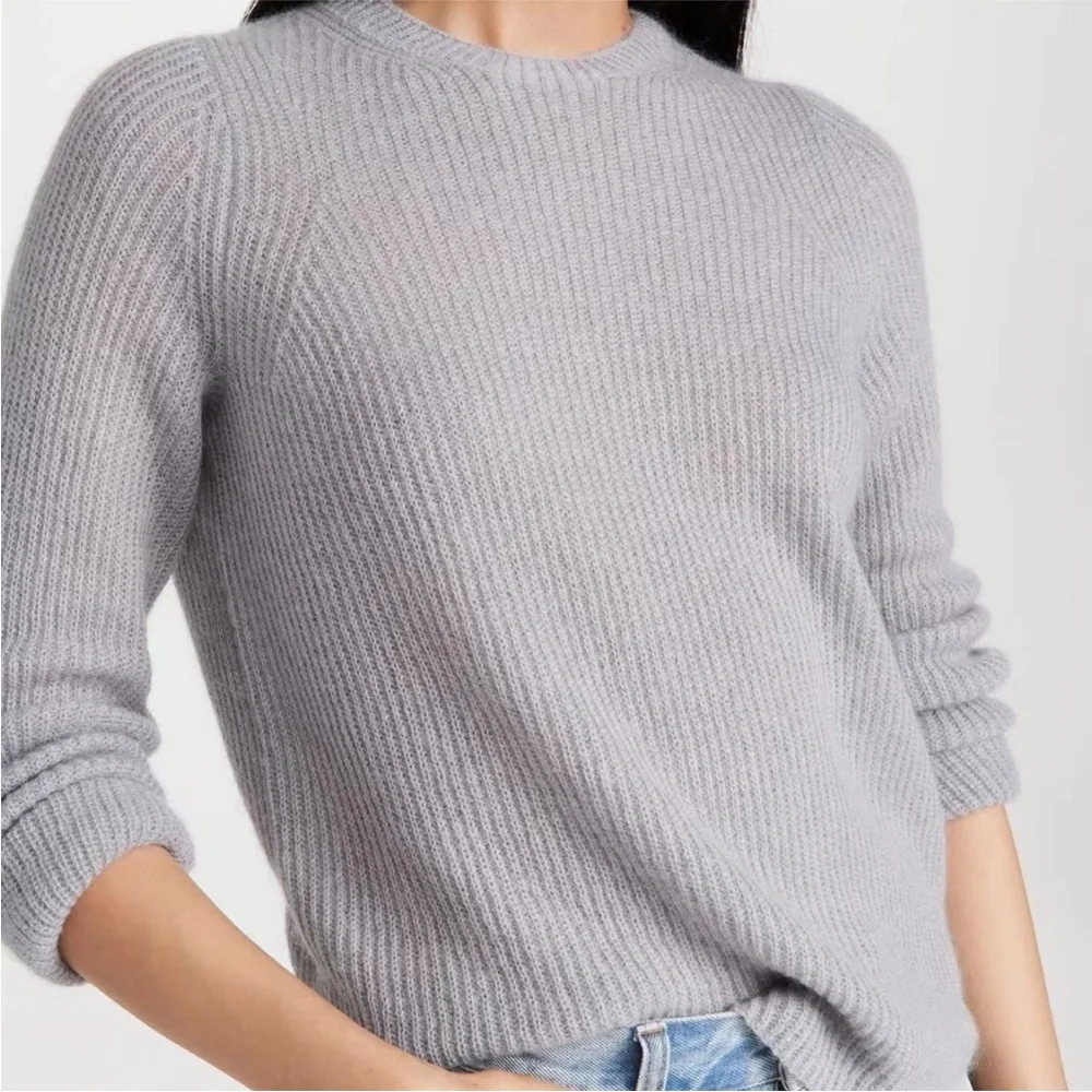Vince Featherweight Ribbed Crew Sweater XXS